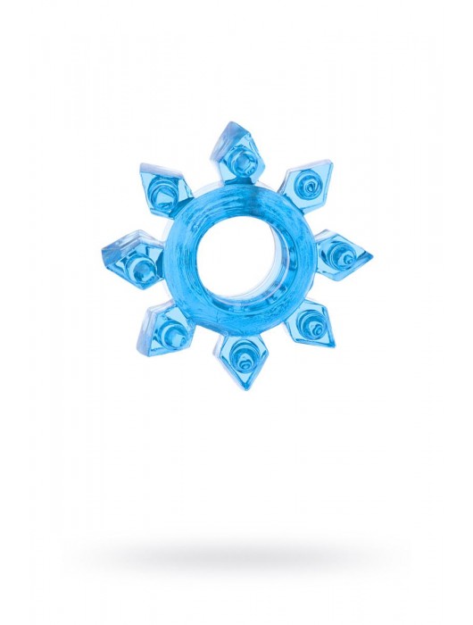 Голубая гелевая насадка-звезда - Toyfa Basic - в Ульяновске купить с доставкой