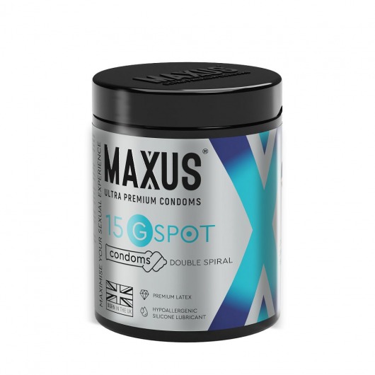 Гладкие презервативы Maxus G spot с двойной спиралью - 15 шт. - Maxus - купить с доставкой в Ульяновске