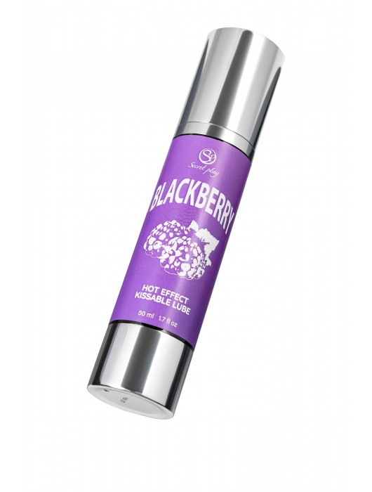 Массажное масло 2-в-1 Blackberry Hot Effect с разогревающим эффектом и вкусом ежевики - 50 мл. - Secret Play - купить с доставкой в Ульяновске