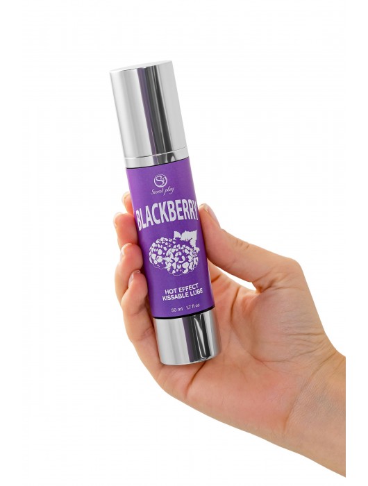 Массажное масло 2-в-1 Blackberry Hot Effect с разогревающим эффектом и вкусом ежевики - 50 мл. - Secret Play - купить с доставкой в Ульяновске