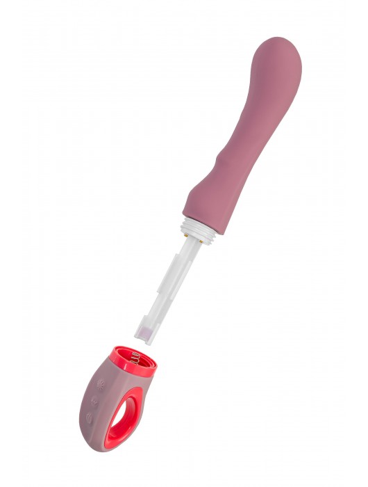 Розовый вибратор для G-стимуляции Rose - 19 см. - ToyFa