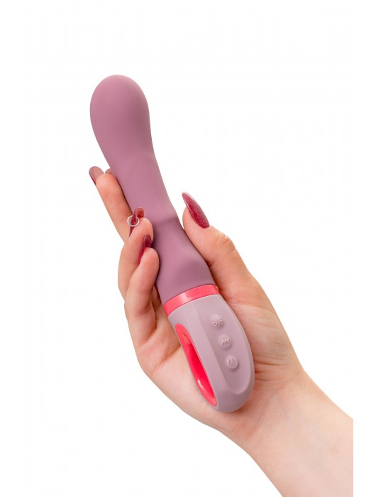 Розовый вибратор для G-стимуляции Rose - 19 см. - ToyFa