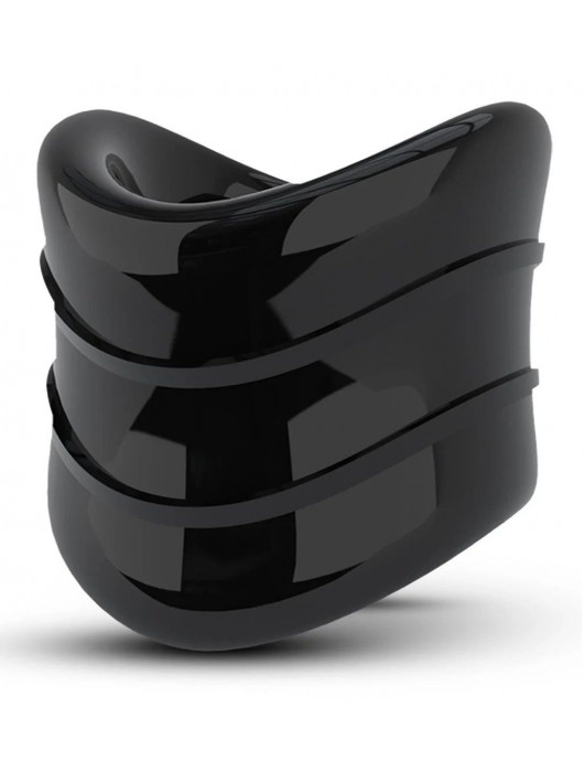 Черное эрекционное кольцо на мошонку Beef Ball Stretcher Snug X Long - Blush Novelties - в Ульяновске купить с доставкой