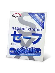 Презерватив Sagami Xtreme Ultrasafe с двойным количеством смазки - 1 шт. - Sagami - купить с доставкой в Ульяновске