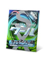Презерватив Sagami Xtreme Mint с ароматом мяты - 1 шт. - Sagami - купить с доставкой в Ульяновске