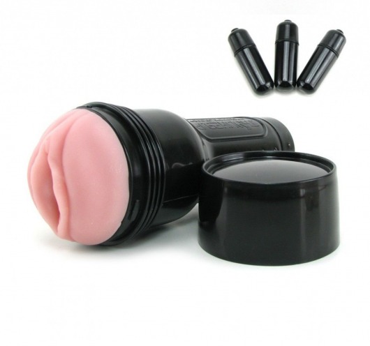 Мастурбатор-вагина Fleshlight - Vibro Pink Lady Touch с вибрацией - Fleshlight - в Ульяновске купить с доставкой