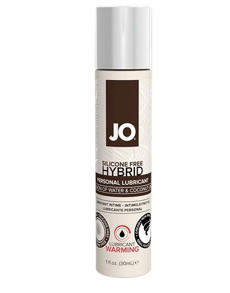 Водно-масляный лубрикант с разогревающим эффектом JO Silicone Free Hybrid Lubricant WARMING  - 30 мл. - System JO - купить с доставкой в Ульяновске