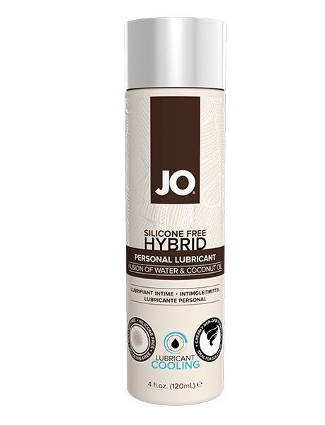 Водно-масляный лубрикант с охлаждающим эффектом JO Silicon free Hybrid Lubricant COOLING - 120 мл. - System JO - купить с доставкой в Ульяновске