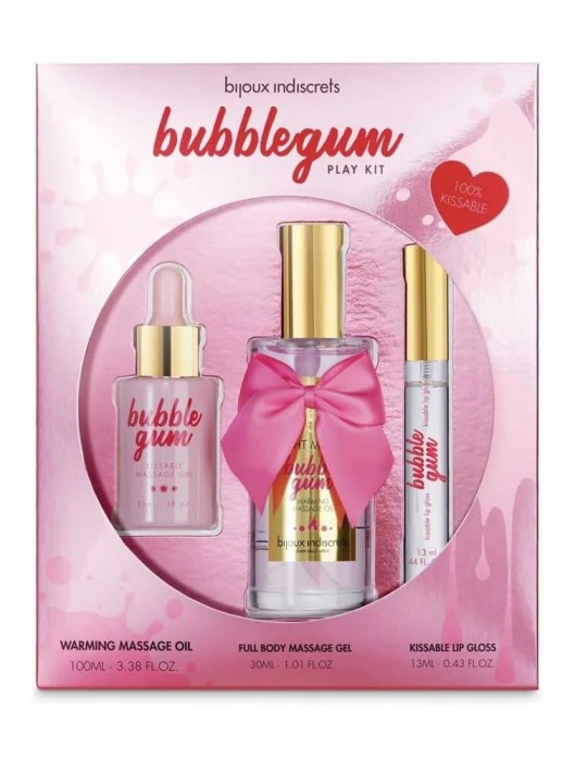 Набор средств для массажа и ласк Bubblegum Play Kit - Bijoux Indiscrets - купить с доставкой в Ульяновске