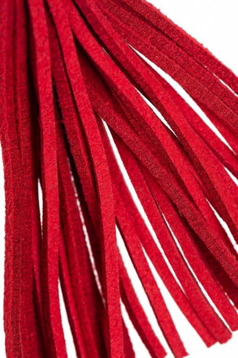 Зажимы на соски «Вилки» с красными кисточками из замши - Pecado - купить с доставкой в Ульяновске