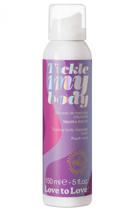 Массажная хрустящая пенка Tickle My Body Fresh Mint с ароматом мяты - 150 мл. - Love to Love - купить с доставкой в Ульяновске