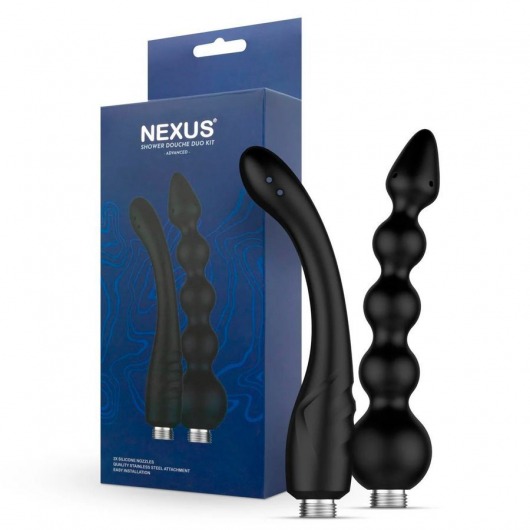 Набор из 2 насадок для анального душа Shower Douche Duo Kit - Nexus Range - купить с доставкой в Ульяновске
