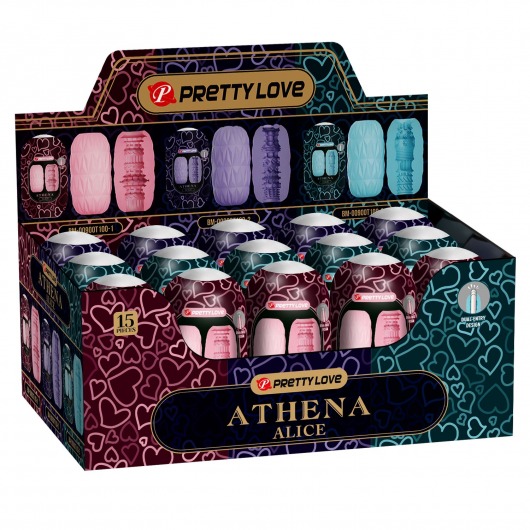 Набор из 15 мастурбаторов Athena Alice - Baile - в Ульяновске купить с доставкой