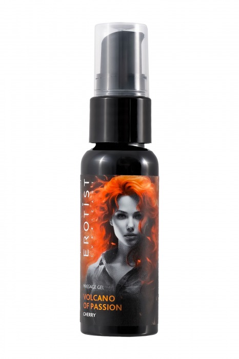 Гель с эффектом вибрации Volcano Of Passion со вкусом вишни - 25 мл. - Erotist Lubricants - купить с доставкой в Ульяновске