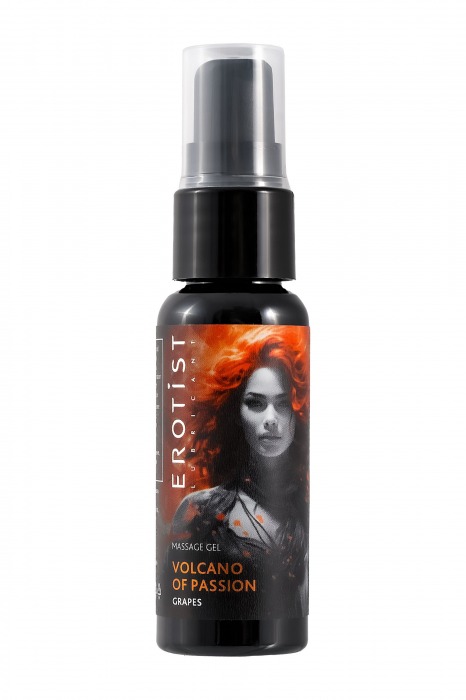 Гель с эффектом вибрации Volcano Of Passion со вкусом винограда - 25 мл. - Erotist Lubricants - купить с доставкой в Ульяновске