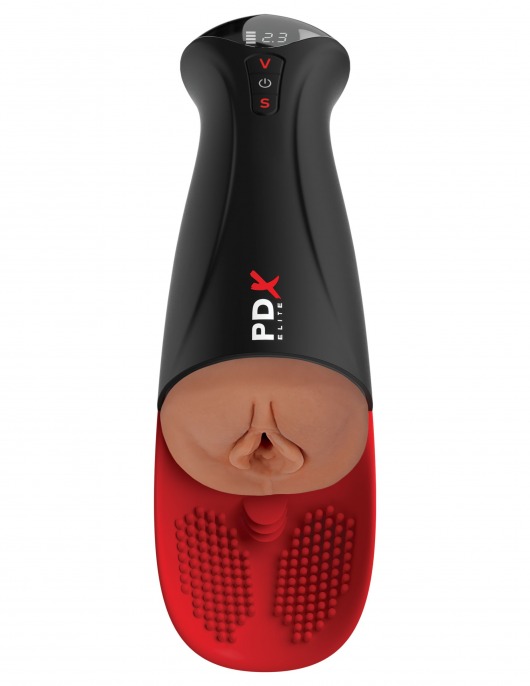 Мастурбатор-вагина в колбе с вибрацией Fuck-O-Matic Pro XL - Pipedream - в Ульяновске купить с доставкой