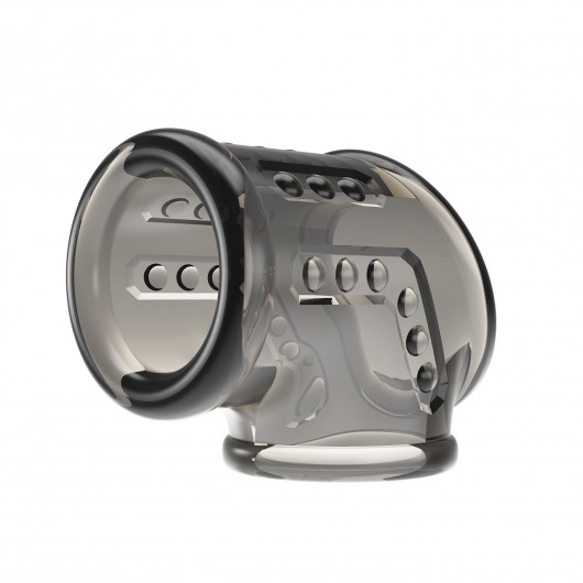 Дымчатая насадка на пенис и мошонку - Baile - в Ульяновске купить с доставкой