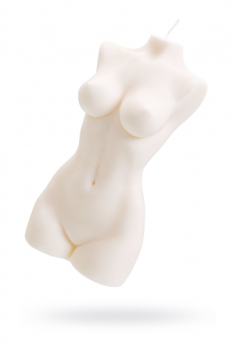 Белая интерьерная свеча в форме женского торса - 850 гр. - Pecado - купить с доставкой в Ульяновске