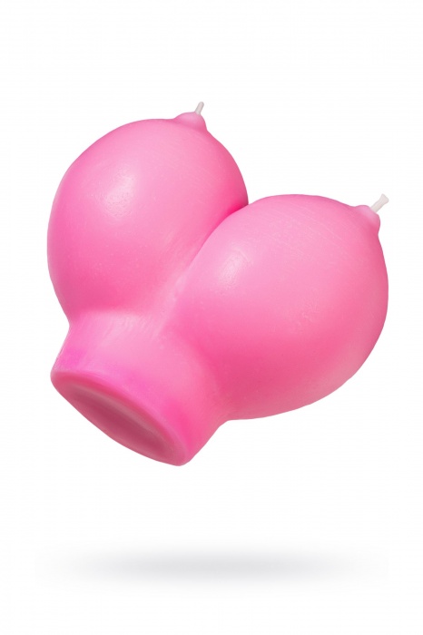 Розовая свеча «Сиськи» - 150 гр. - Pecado - купить с доставкой в Ульяновске