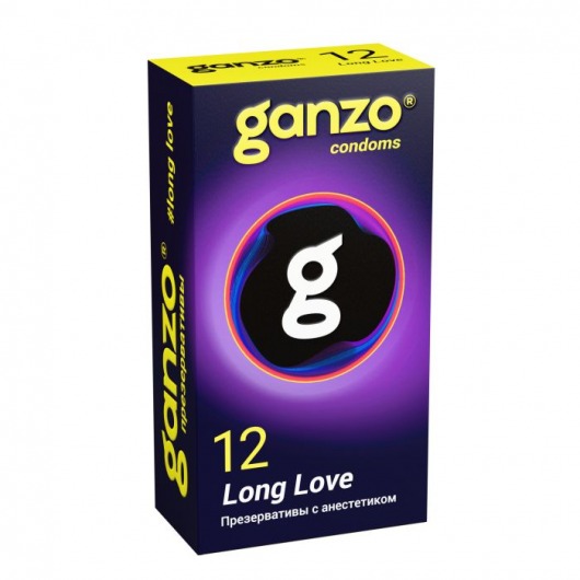 Презервативы с анестетиком для продления удовольствия Ganzo Long Love - 12 шт. - Ganzo - купить с доставкой в Ульяновске