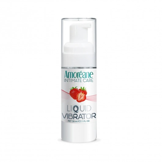 Жидкий вибратор со вкусом клубники Amoreane Strawberry - 30 мл. - Amoreane - купить с доставкой в Ульяновске