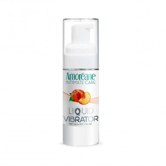 Жидкий вибратор со вкусом персика Amoreane Peach - 30 мл. - Amoreane - купить с доставкой в Ульяновске