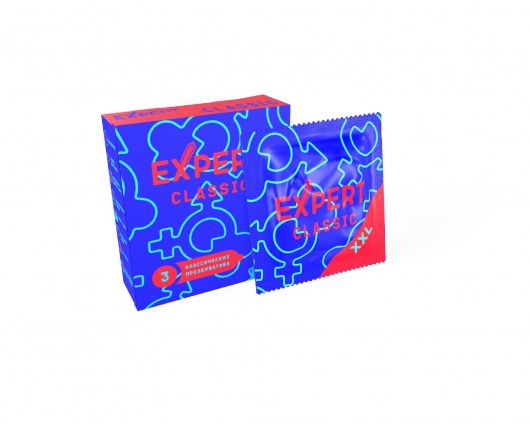 Презервативы увеличенного размера Expert Classic XXL - 3 шт. - Expert - купить с доставкой в Ульяновске