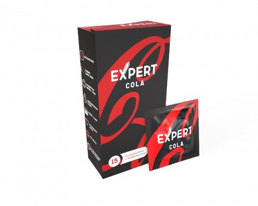Презервативы с ароматом колы Expert Cola - 15 шт. - Expert - купить с доставкой в Ульяновске