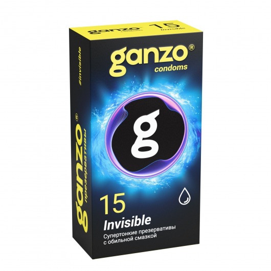 Супертонкие презервативы Ganzo Invisible - 15 шт. - Ganzo - купить с доставкой в Ульяновске
