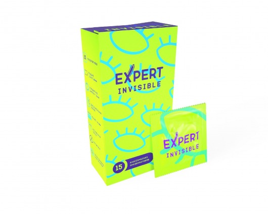 Ультратонкие презервативы Expert Invisible - 15 шт. - Expert - купить с доставкой в Ульяновске