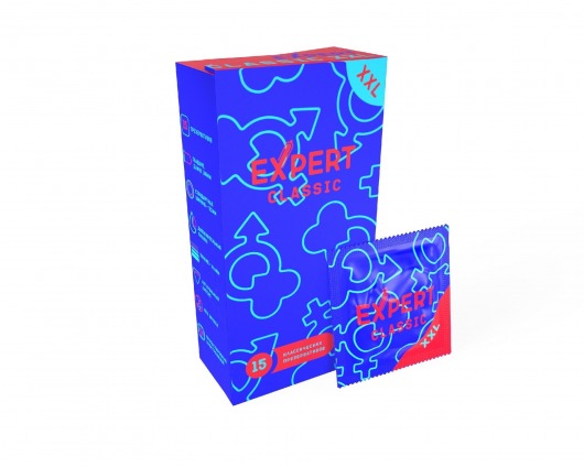 Презервативы увеличенного размера Expert Classic XXL - 15 шт. - Expert - купить с доставкой в Ульяновске