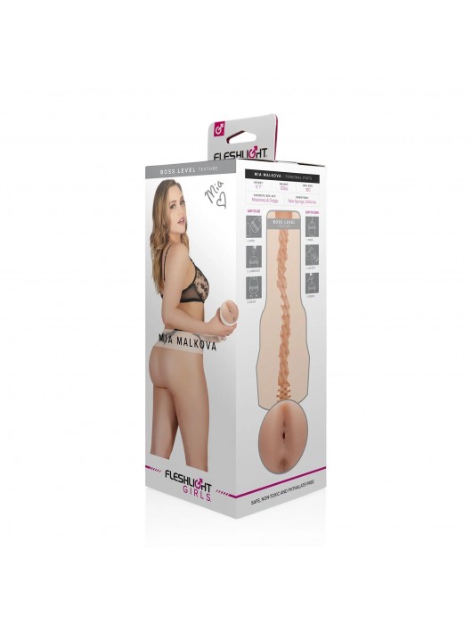 Телесный мастурбатор-анус Fleshlight Girls - Mia Malkova - Fleshlight - в Ульяновске купить с доставкой