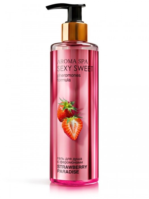 Гель для душа с феромонами и ароматом клубники Strawberry Paradise - 200 мл. -  - Магазин феромонов в Ульяновске