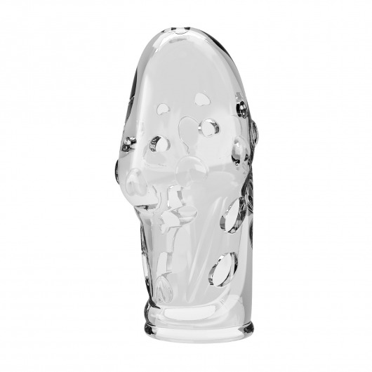 Прозрачная насадка на пенис Booker - 8 см. - Baile - в Ульяновске купить с доставкой