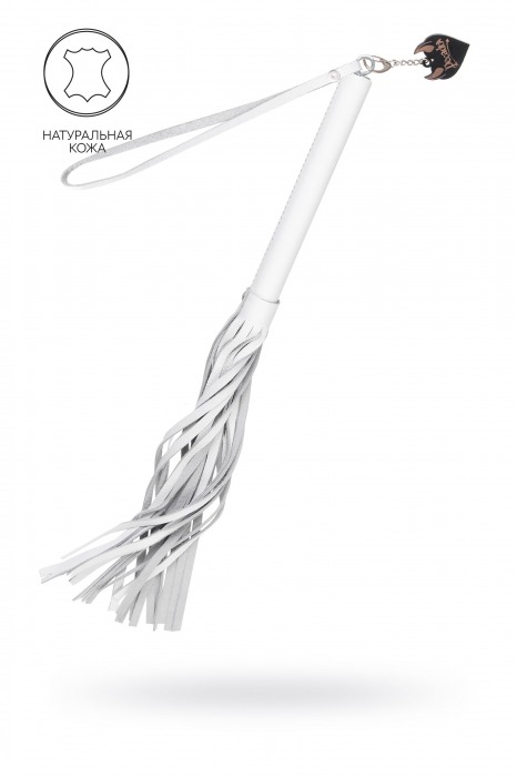 Белая кожаная плеть - 50 см. - Pecado - купить с доставкой в Ульяновске