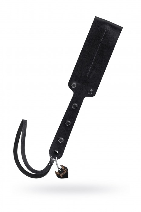 Черный кожаный пэддл - 32 см. - Pecado - купить с доставкой в Ульяновске