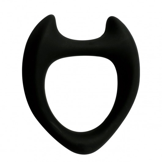 Черное эрекционное кольцо с рожками Wooomy Toro M - Adrien Lastic - в Ульяновске купить с доставкой