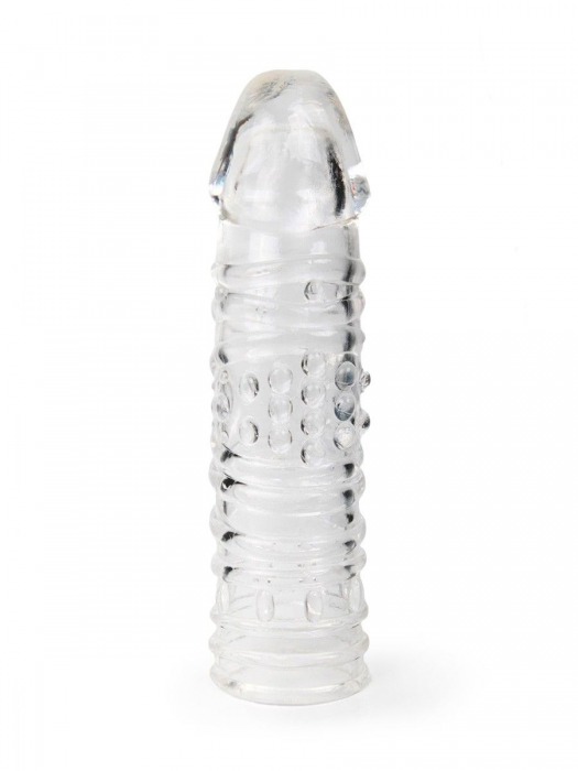 Прозрачная закрытая насадка на пенис - 17 см. - Sex Expert - в Ульяновске купить с доставкой