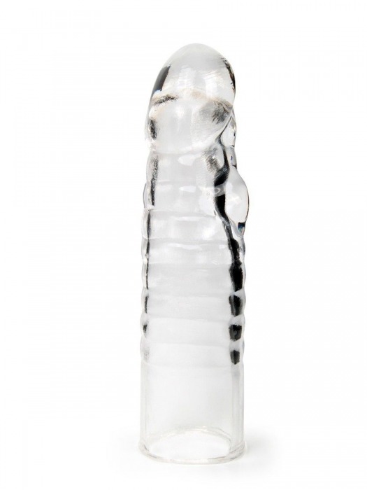 Прозрачная закрытая насадка на член - 15 см. - Sex Expert - в Ульяновске купить с доставкой