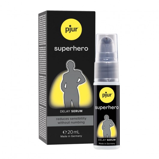 Пролонгатор-сыворотка pjur Superhero Delay Serum - 20 мл. - Pjur - купить с доставкой в Ульяновске