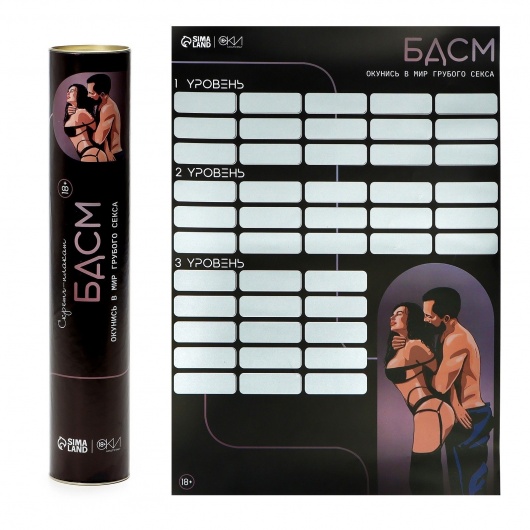 Плакат для двоих со скретч-слоем «БДСМ» - Сима-Ленд - купить с доставкой в Ульяновске