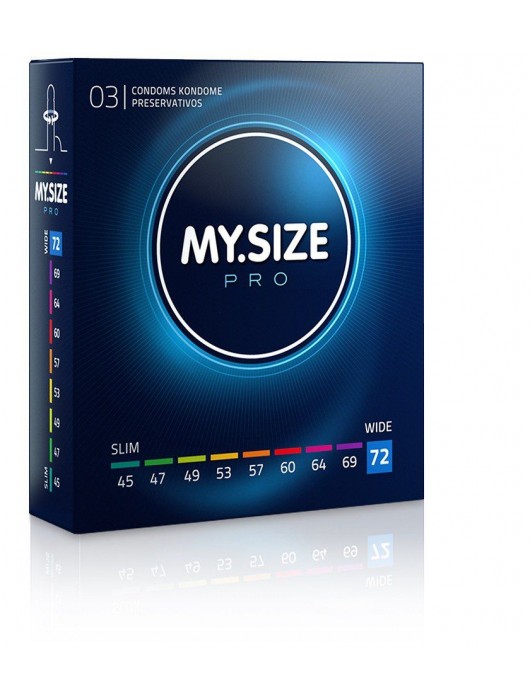 Презервативы MY.SIZE размер 72 - 3 шт. - My.Size - купить с доставкой в Ульяновске
