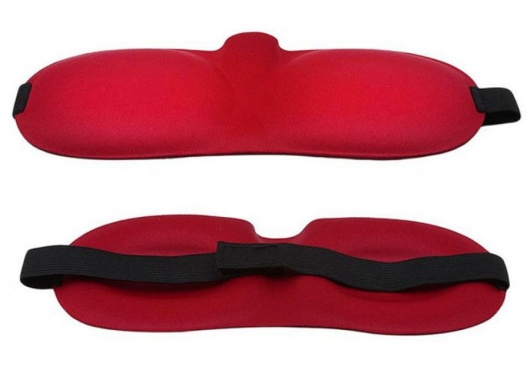 Красная глухая маска на резинке - Sitabella - купить с доставкой в Ульяновске