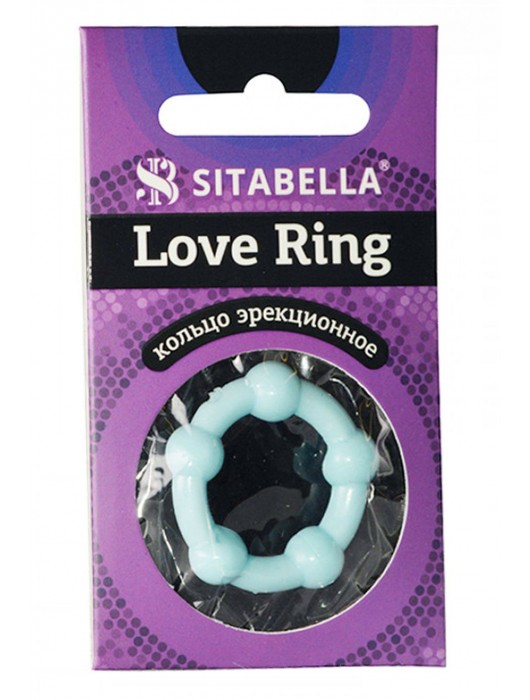 Цветное эрекционное кольцо Love Ring с бусинами - Sitabella - в Ульяновске купить с доставкой