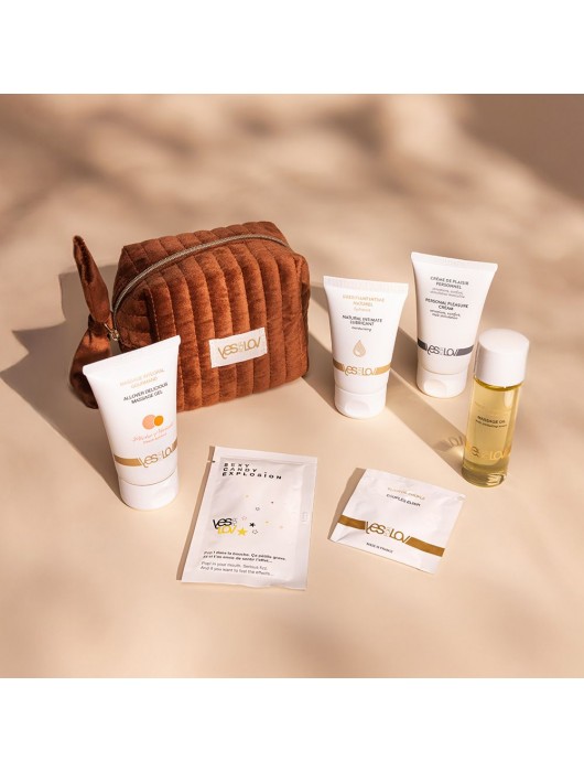 Набор YESforLOV La Trousse Enchantée в коричневой косметичке - YESforLOV - купить с доставкой в Ульяновске