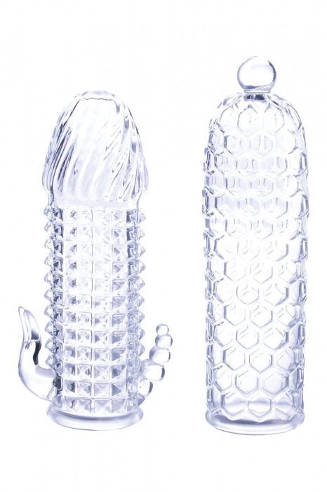 Набор из 2 прозрачных насадок на член Seductive Tickler Sleeves Set - NMC - в Ульяновске купить с доставкой