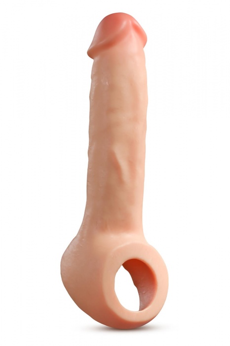 Телесная насадка-удлинитель Thrive 8.75 Inch Realistic Penis Extender Sleeve - 22,2 см. - Blush Novelties - в Ульяновске купить с доставкой