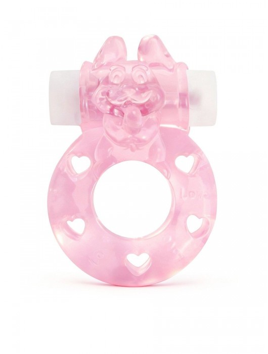 Розовое эрекционное виброкольцо в форме зайчика - 1137 - в Ульяновске купить с доставкой