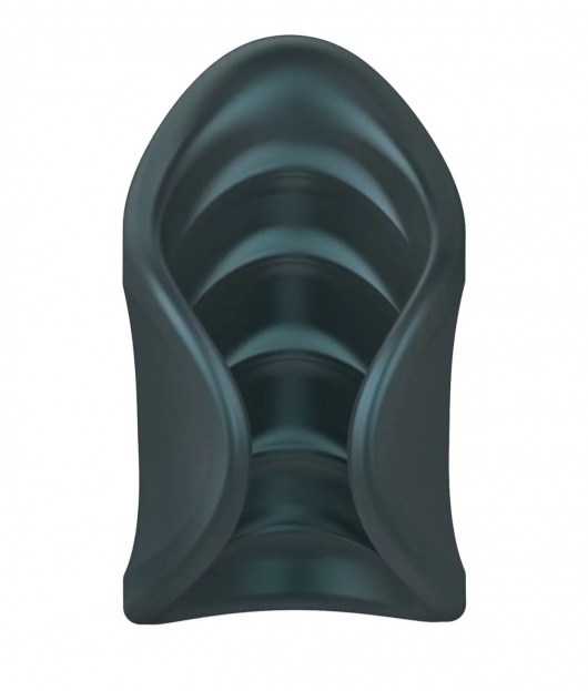 Серый сквозной мастурбатор с вибрацией Manwan Starter - Manwan - в Ульяновске купить с доставкой