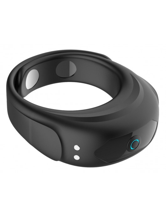 Черное эрекционное виброкольцо на ремешках - Boys of Toys - в Ульяновске купить с доставкой